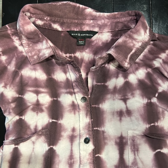 R&R purple tie dye shirt - Picture 2 of 3
